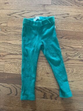Sammy + Nat Teal Ribbed Kids Leggings